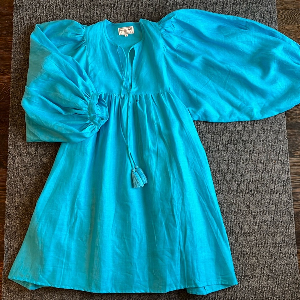 Mille turquoise beach coverup , size small